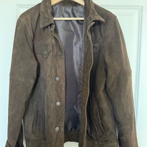 Men's Classic Brown Suede Jacket